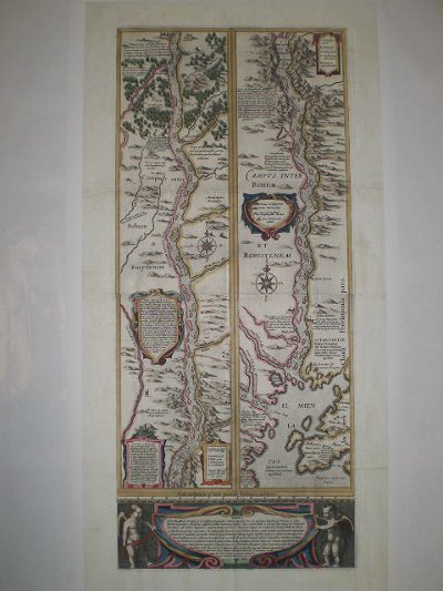 Карта реки Днепр от острова Хортица 
